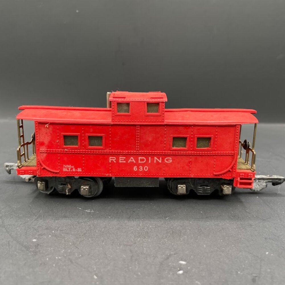 American Flyer Reading 630 Red Plastic Caboose S Gauge Vintage Model Train Car